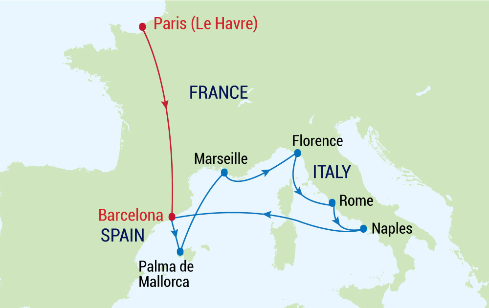 Lạc bước ở Paris tráng lệ cùng du thuyền Allure of the Seas