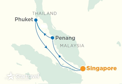 Du thuyền 5 sao khám phá Singapore - Malaysia - Thái Lan