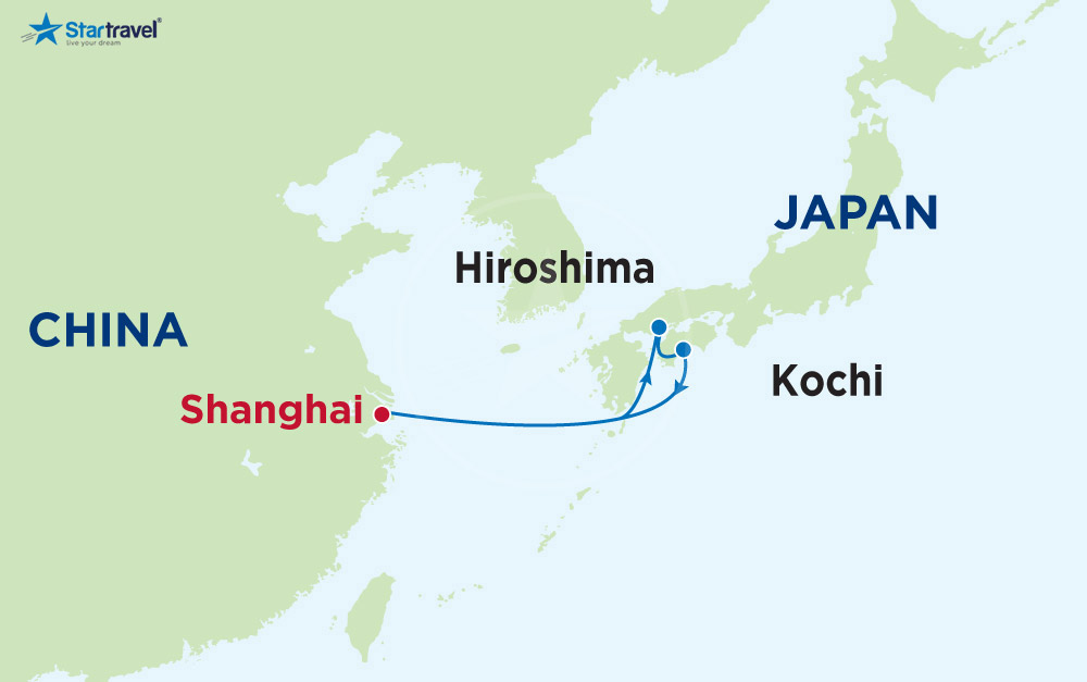 Tour Du thuyền 5 sao khám phá Trung Quốc - Nhật Bản