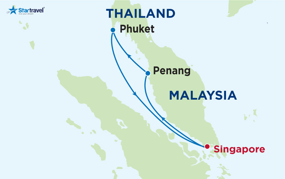 Du lịch hè cùng du thuyền 5 sao khám phá Singapore - Malaysia - Thái Lan
