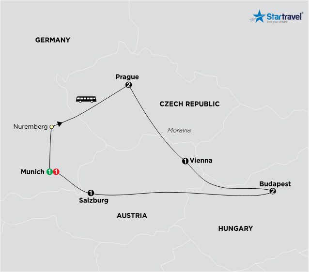 Hành trình khám phá Đông Âu khi vào hạ