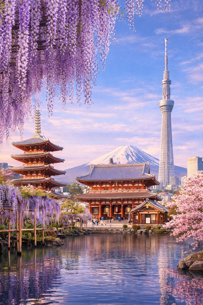 Ngày 1: TOKYO – KAMEIDO – ASAKUSA – TOKYO SKYTREE