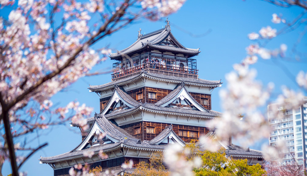 du thuyền 5 sao hoa anh đào thành matsue hiroshima