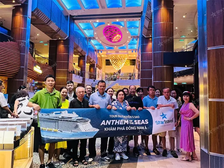 Đoàn khách tham quan Sing - Malaysia trên du thuyền Anthem Of The Seas ngày 21/11/2024
