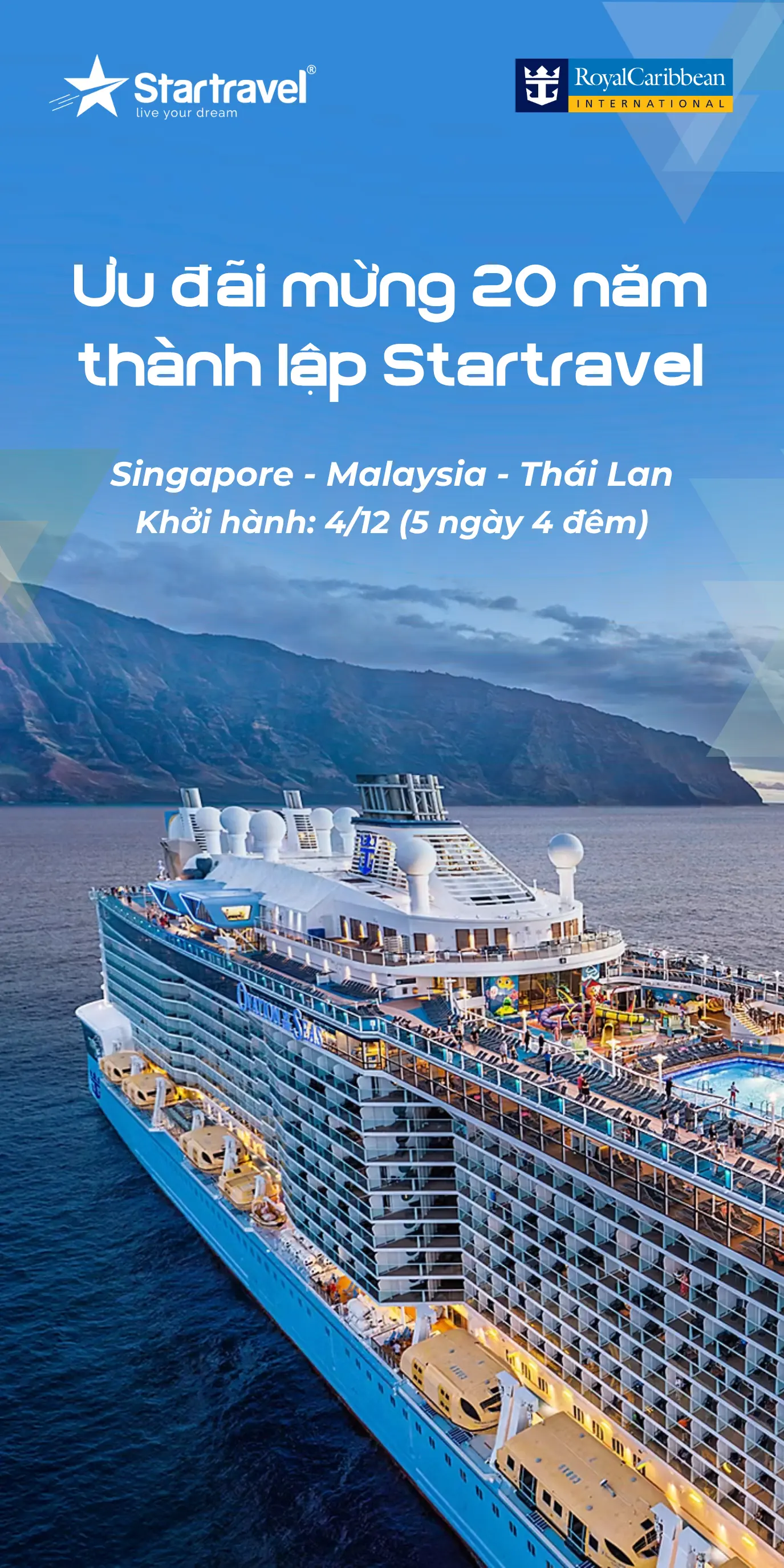 ƯU ĐÃI MỪNG 20 NĂM THÀNH LẬP STARTRAVEL