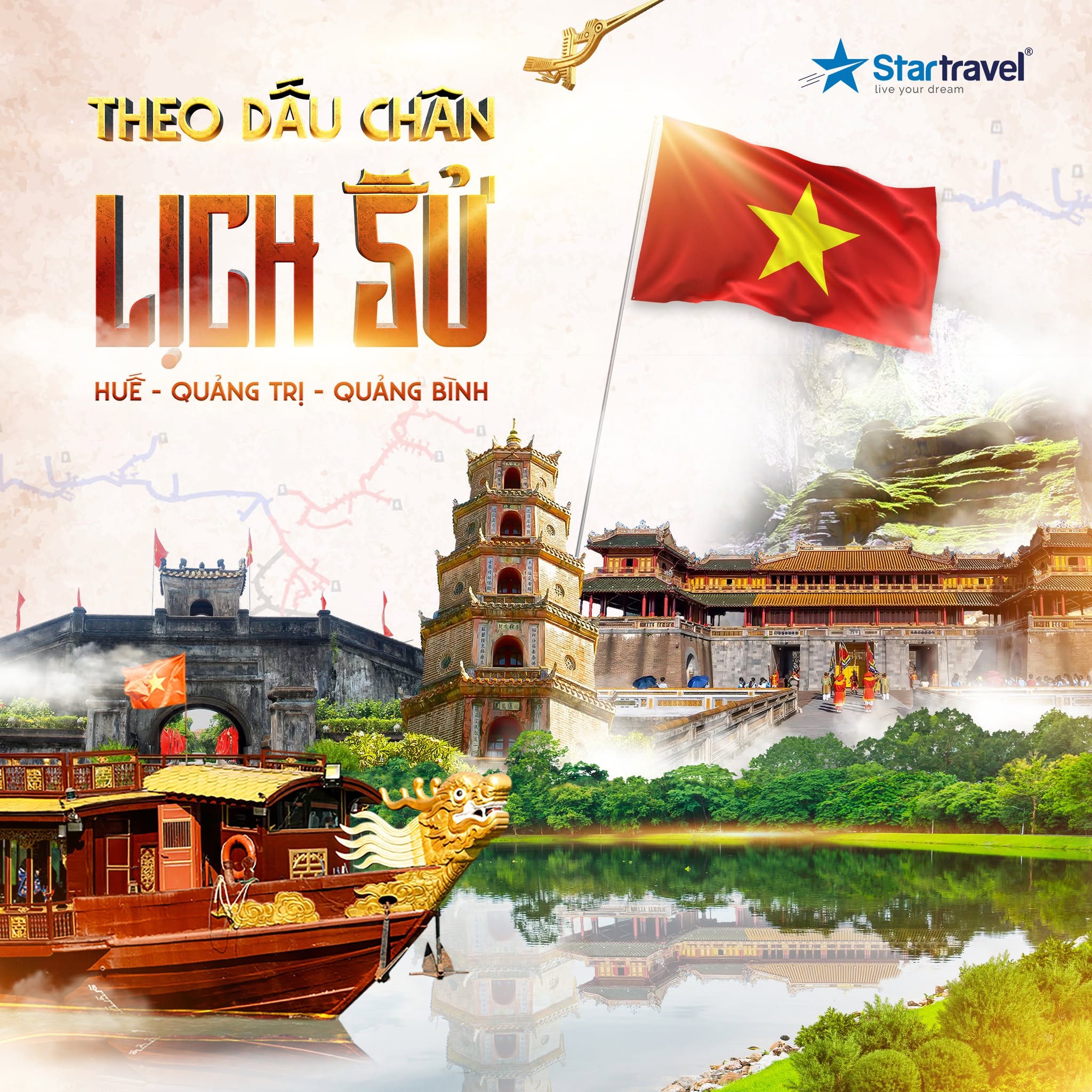 Theo dấu chân lịch sử: Quảng Bình - Quảng Trị - Huế