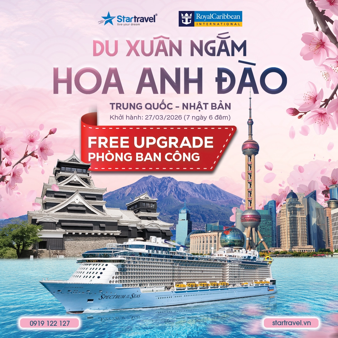 Du Xuân Trung Quốc - Nhật Bản mùa hoa anh đào