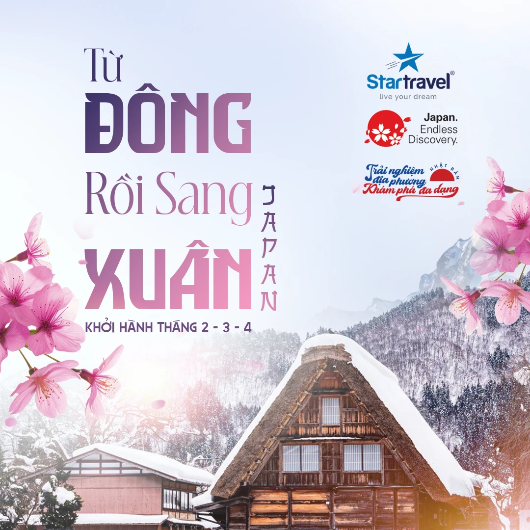 Hành trình cảm nhận Nhật Bản từ Đông rồi sang Xuân