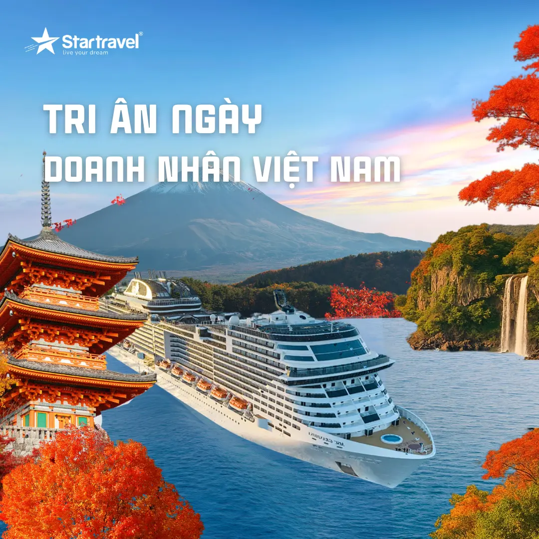 Tour du thuyền ngắm sắc vàng Đông Bắc Á những ngày vào thu | Nhật Bản - Hàn Quốc