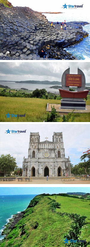 Ngày 01: TP.HCM – TUY HÒA – GÀNH ĐÁ DĨA – NHÀ THỜ MẰNG LĂNG (ăn trưa, chiều)