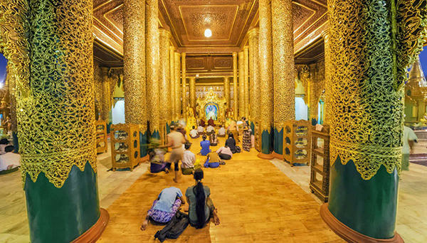 chùa Shwedagon ở myanmar