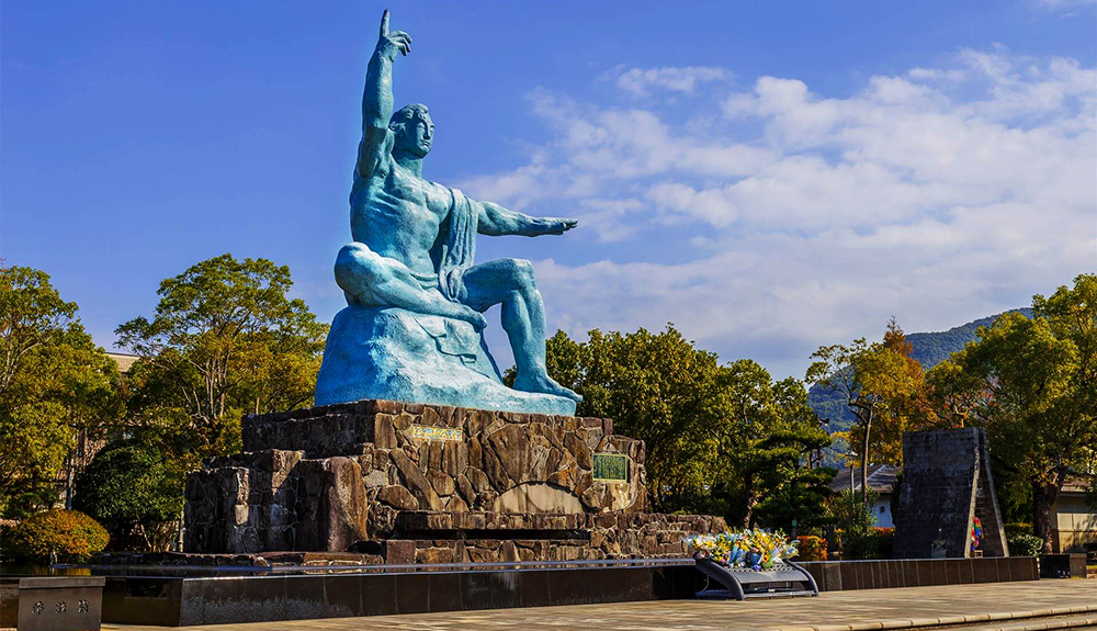 du thuyền biển tượng biểu tượng hòa bình nagasaki