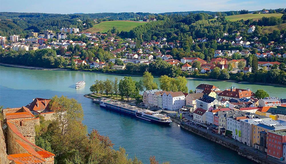 Quan cảnh thành phố Passau Đức