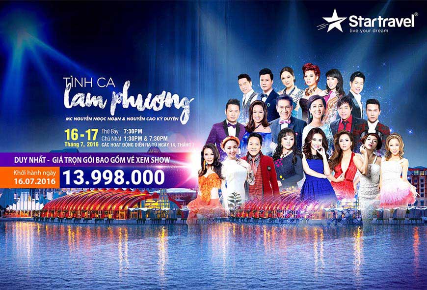 Hòa cùng cơn sốt Thúy Nga Paris by Night tại Singapore