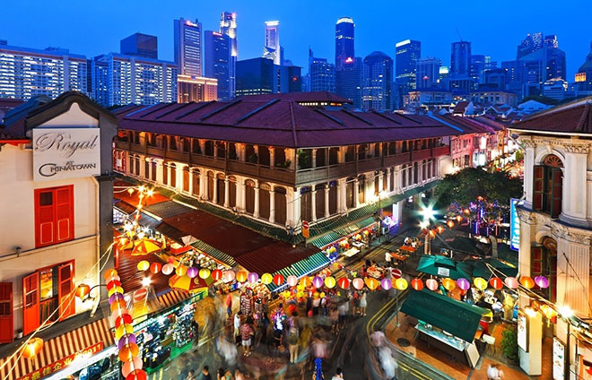 tour du lịch du thuyền 5 sao China Town Singapore