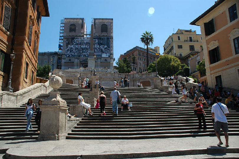Quảng trường Tây Ban Nha Piazza di Spagna ở Rome