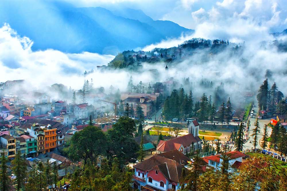 Mùa đông Sapa lơ lửng trong sương mù