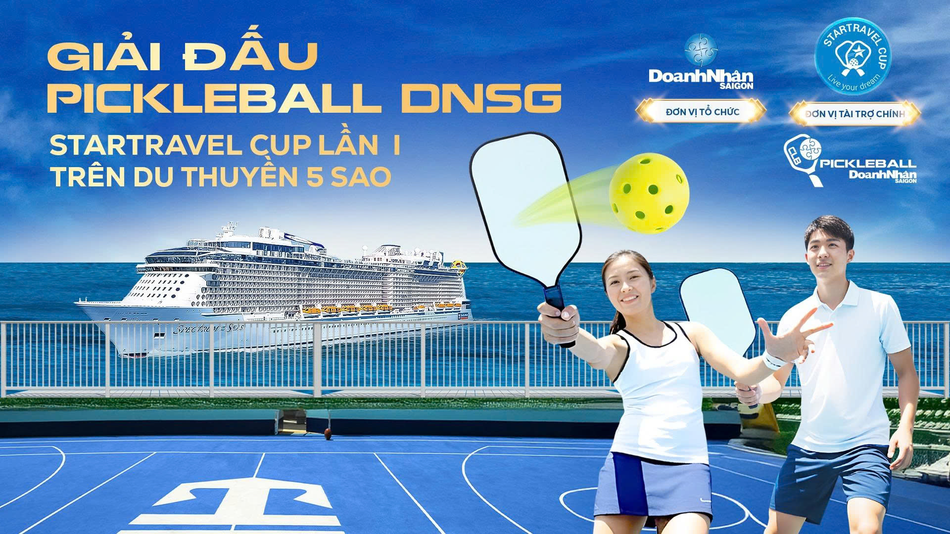 Giải Pickleball lần đầu tiên được tổ chức trên du thuyền 5 sao: Startravel Cup lần I 2025